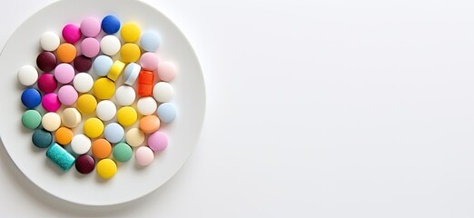 Obraz premium Health in Color: A Multivitamin Circle