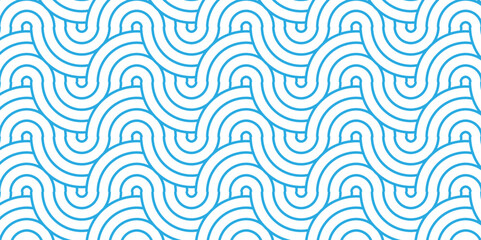 Overlapping Pattern Minimal diamond geometric waves spiral and abstract circle wave line. blue color seamless tile stripe geometric create retro square line backdrop pattern background.
