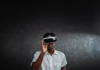 Fototapeta premium VR goggles revolutionize the gaming industry.