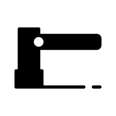 Gate solid icon. symbol entrance parking icons graphic design. Vector illustration.