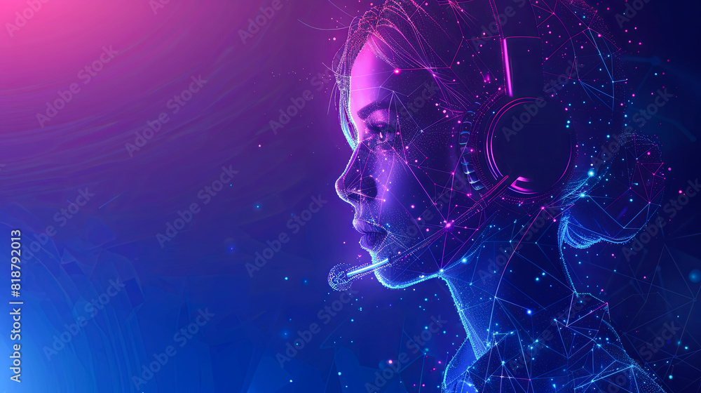 Poster 3d rendering of artificial intelligence in cyborgs cyborgs head