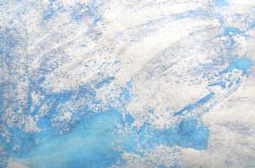 
art background of blue stains with a metallic effect