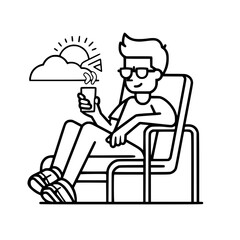 Vacation icon, leisure icon, summer icon, travel icon, beach icon, sun icon, tourism icon, airplane icon, travel destinations icon, family icon, business icon, sunbathing icon, icon, travel, summer,