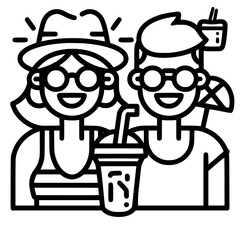 Vacation icon, leisure icon, summer icon, travel icon, beach icon, sun icon, tourism icon, airplane icon, travel destinations icon, family icon, business icon, sunbathing icon, icon, travel, summer,