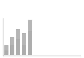 Business chart background with white copy space for presentation