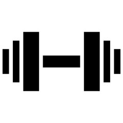 dumbell solid icon