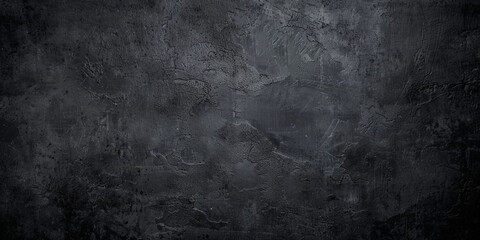 Obraz premium Black background, textured and grunge dark grey background, Black wall, vintage texture wallpaper. Dark gray stone texture background.