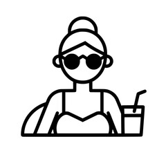 Vacation icon, leisure icon, summer icon, travel icon, beach icon, sun icon, tourism icon, airplane icon, travel destinations icon, family icon, business icon, sunbathing icon, icon, travel, summer,