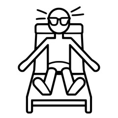 Vacation icon, leisure icon, summer icon, travel icon, beach icon, sun icon, tourism icon, airplane icon, travel destinations icon, family icon, business icon, sunbathing icon, icon, travel, summer,