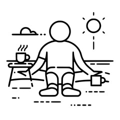 Vacation icon, leisure icon, summer icon, travel icon, beach icon, sun icon, tourism icon, airplane icon, travel destinations icon, family icon, business icon, sunbathing icon, icon, travel, summer,
