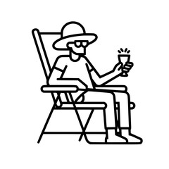 Vacation icon, leisure icon, summer icon, travel icon, beach icon, sun icon, tourism icon, airplane icon, travel destinations icon, family icon, business icon, sunbathing icon, icon, travel, summer,