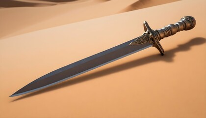 A dagger of sand its blade shifting and swirling upscaled_3