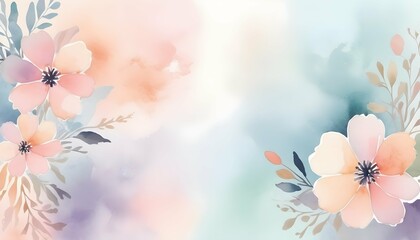 Design a background with abstract watercolor flowe upscaled_24