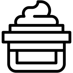 Beauty cream, cream, facial cream, moisturizing cream Icon