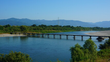 Obraz premium 川島潜水橋