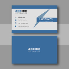 Double-sided creative unique business card vector design template. Business card for corporate business and personal use. Vector illustration design, Print ready,