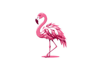 Graceful Flamingo: Flamingo Vector Illustration for Tropical Designs and Exotic Art