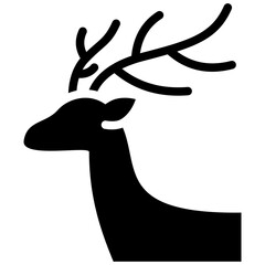reindeer solid icon