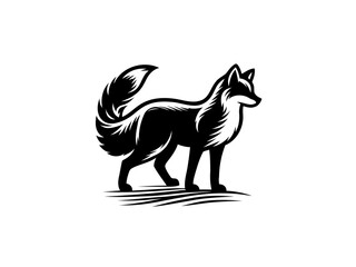 Obraz premium Majestic Fox: Fox Vector Illustration for Wildlife Designs and Nature-inspired Art