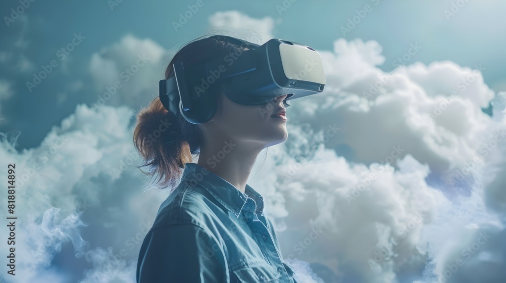 Poster virtual reality cloud computing training simulation providing immersive digital experience
