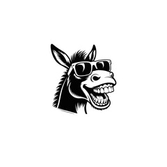 Funny Donkey Vector Illustration for Humorous Designs and Whimsical Art