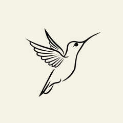 Obraz premium Hummingbird in cartoon, doodle style. Image for t-shirt, web, mobile apps and ui. Isolated 2d vector illustration in logo, icon, sketch style, Eps 10. AI Generative