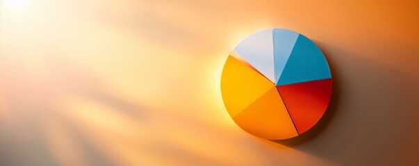 Clean and colorful illustration of an ascending pie chart, each segment representing a growth phase, minimalistic style with space for text