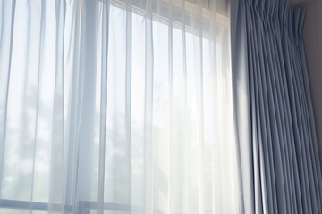 Background of thin curtains soft light