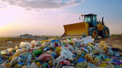 Bulldozer Unearths Treasures: Garbage Pile Be Gone