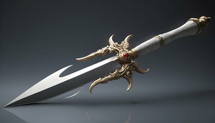 A dagger of balance its dual blades representing upscaled_2