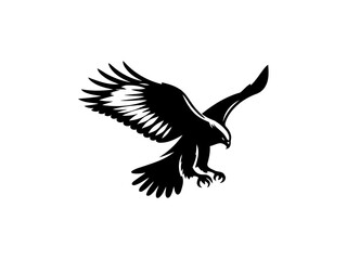 Obraz premium Majestic Hunter: Hawk Vector Illustration for Wildlife Designs and Powerful Art