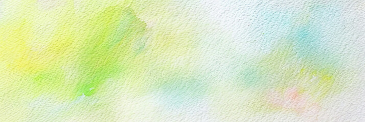  light green and yellow Watercolor  background, Green watercolor texture background , banner