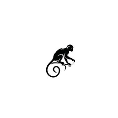 Playful Primate: Monkey Vector Illustration for Jungle Designs and Whimsical Art