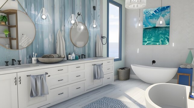 Luxurious bedroom with a statement wall and plush velvet bedding