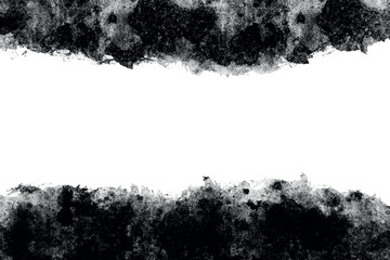 Dark gray texture distressed overlays dirty cement asphalt textured. Black wall cracks scratched, concrete aquarelle painted. Beautiful grunge on white background with space for making graphics 