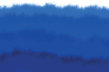 Grunge watercolor background deep blue image with vintage texture. Teal color blue foil Texture uneven. Pastel blue parchment paper aquarelle vignette texture. Sea wave abstract navy blue black neon 