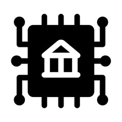 Digital Banking Glyph Icon
