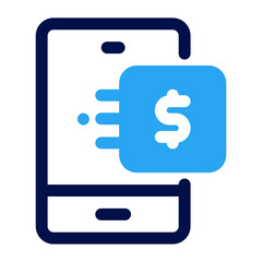 Mobile Banking Mixed Icon