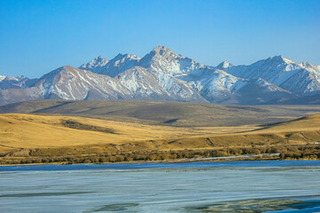 Shandan Military Horse Farm, Zhangye City, Gansu Province-Snowy Mountains and Pastures of Qilian Mountains