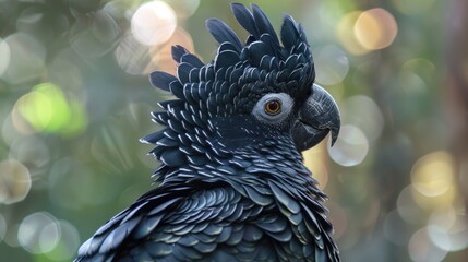 Black Cockatoo in nature