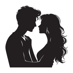 silhouette of a couple