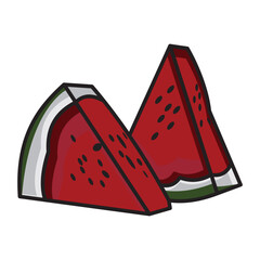 3d realistic transparent isolated vector set, whole and slice of watermelon, watermelon in a splash of juice with drops