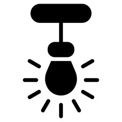 Light Icon in Solid Style