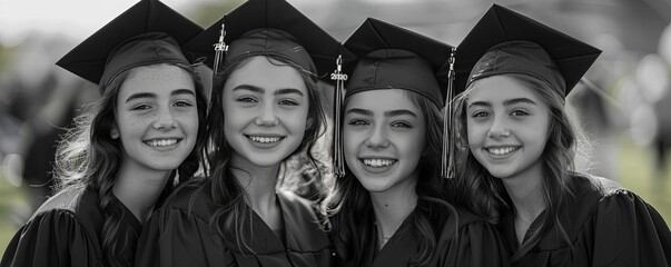 Black and White A timeless black and white graduation photo34