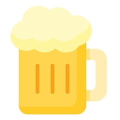 Beer Icon in Flat Style