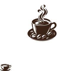 Coffee cup mug silhouette illustration vector file