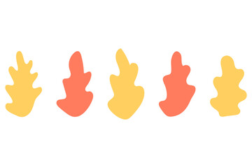 Botanical flower design set. Decorative floral icon