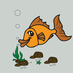 Under Water cartoon Sea Fish