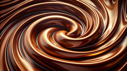 abstract swirling chocolate