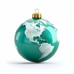 christmas ball with globe